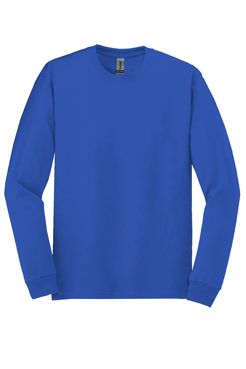 Gildan Mens Long Sleeve Crewneck T-Shirt - Royal Blue  Affordable Clothing Gildan