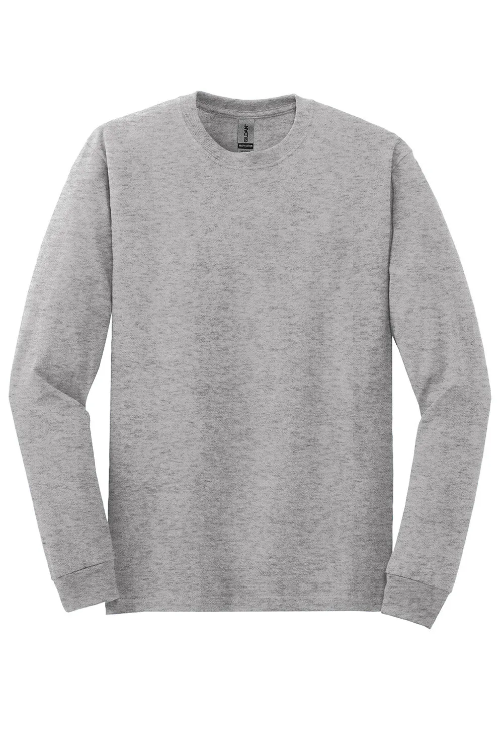 Gildan Mens Long Sleeve Crewneck T-Shirt - Sport Grey  Affordable Clothing Gildan