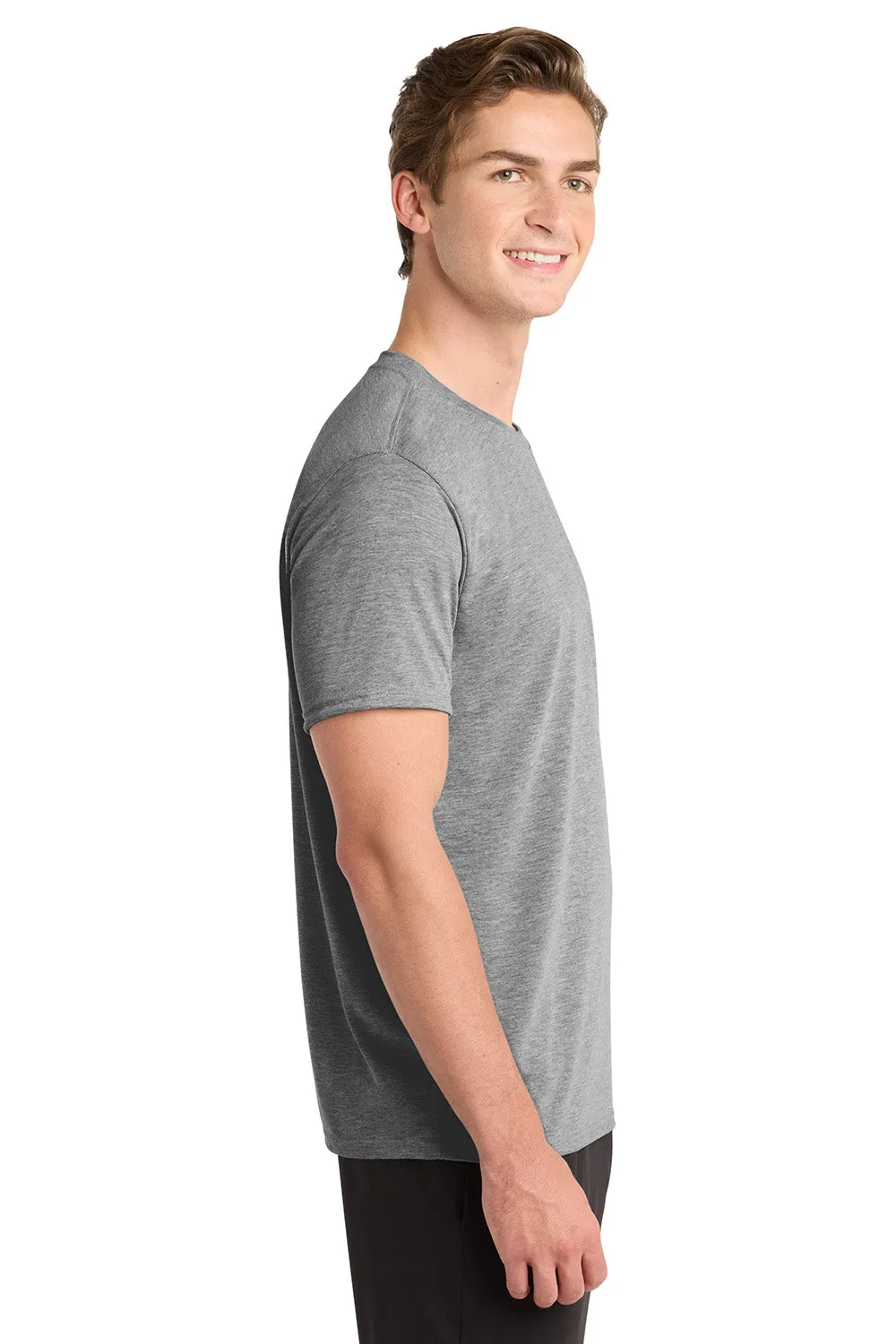 Gildan Mens Performance Jersey Moisture Wicking Short Sleeve Crewneck T-Shirt - Sport Grey  Affordable Clothing Gildan