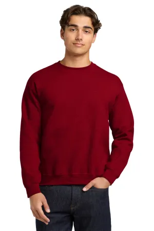 Gildan Mens Pill Resistant Fleece Crewneck Sweatshirt - Antique Cherry Red  Affordable Clothing Gildan