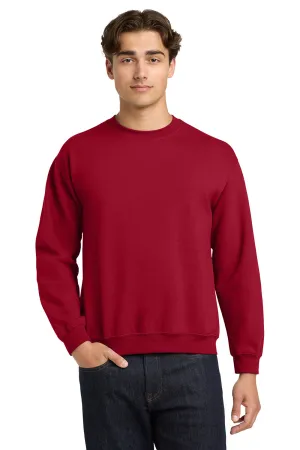 Gildan Mens Pill Resistant Fleece Crewneck Sweatshirt - Cardinal Red  Affordable Clothing Gildan