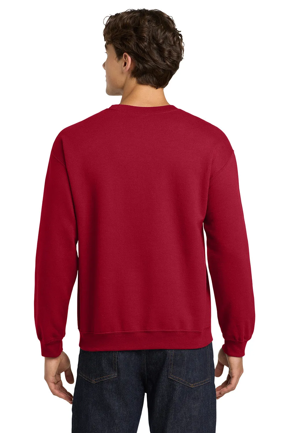 Gildan Mens Pill Resistant Fleece Crewneck Sweatshirt - Cardinal Red  Affordable Clothing Gildan