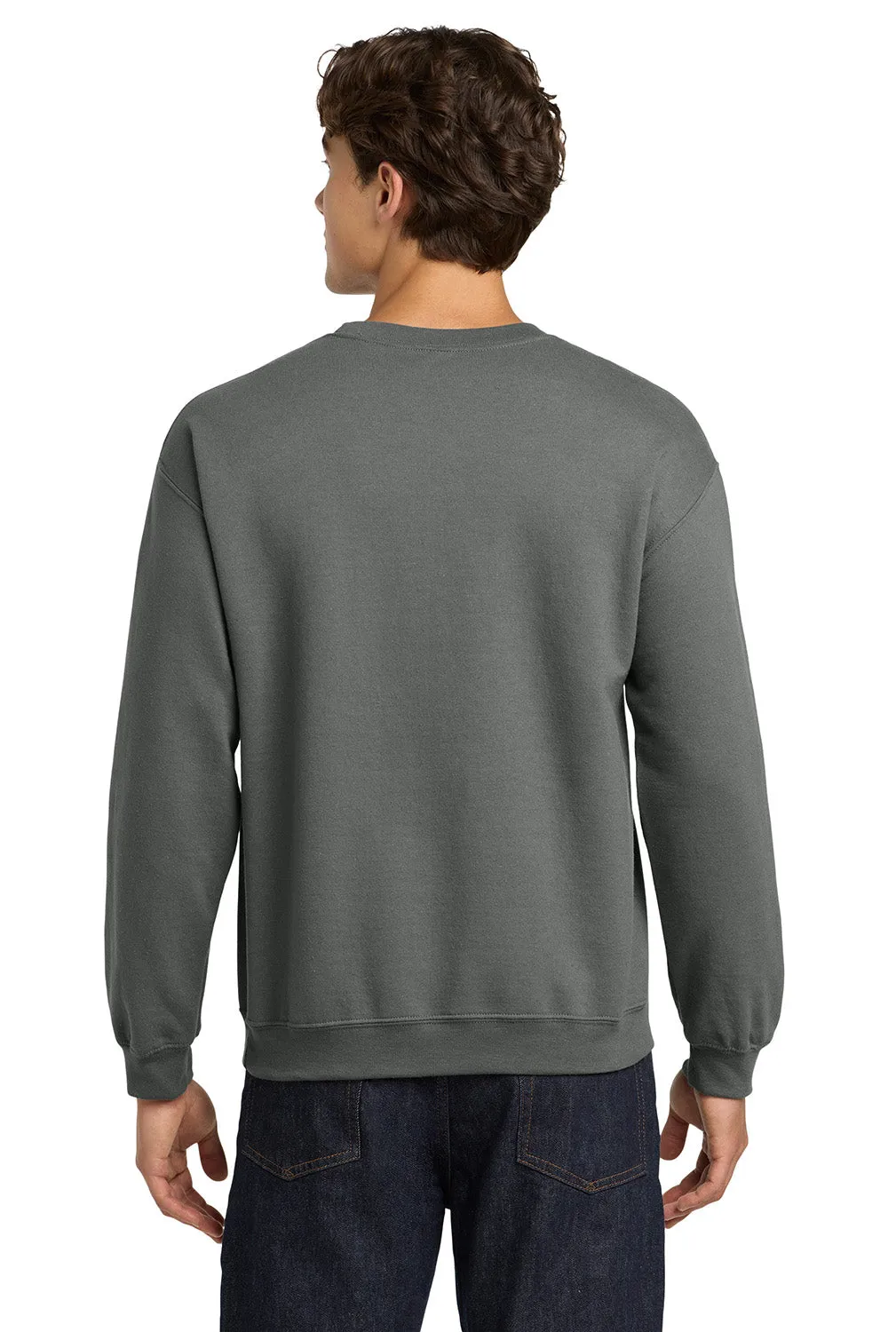 Gildan Mens Pill Resistant Fleece Crewneck Sweatshirt - Charcoal Grey  Affordable Clothing Gildan