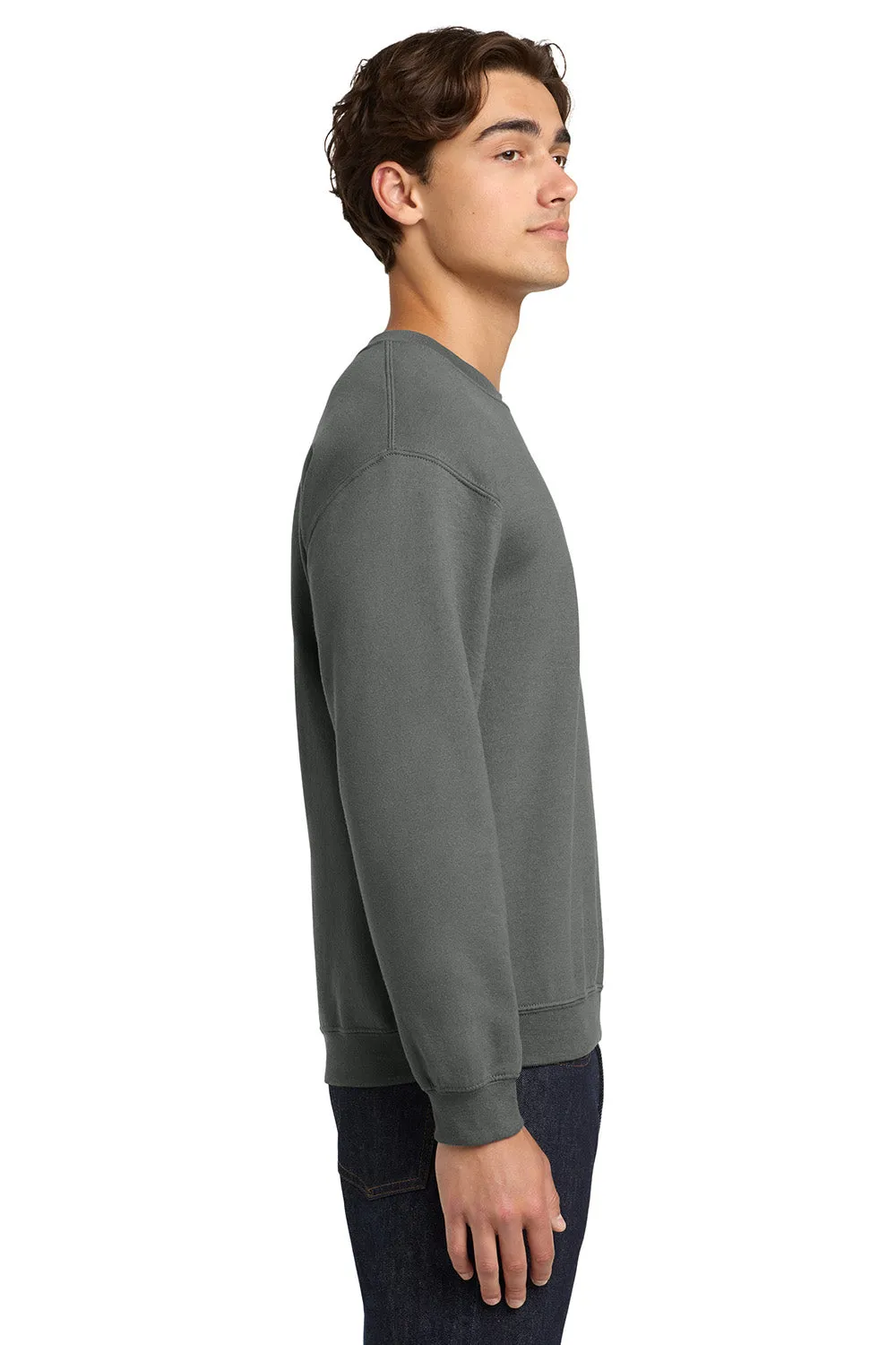 Gildan Mens Pill Resistant Fleece Crewneck Sweatshirt - Charcoal Grey  Affordable Clothing Gildan