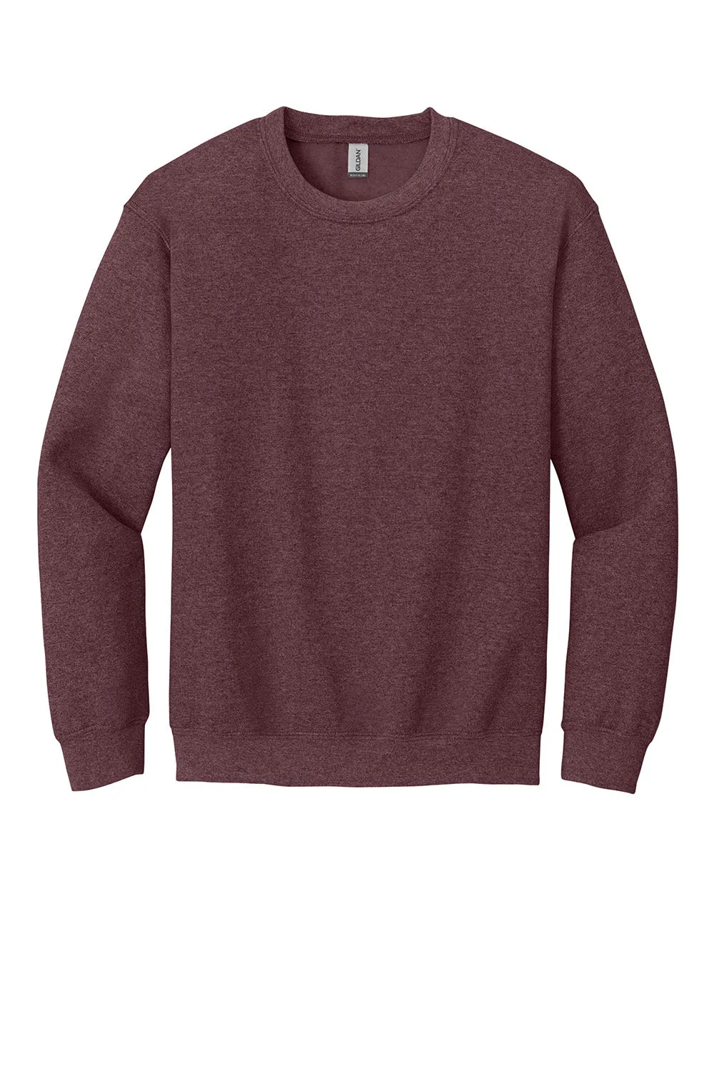 Gildan Mens Pill Resistant Fleece Crewneck Sweatshirt - Heather Dark Maroon  Affordable Clothing Gildan