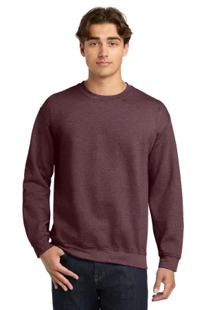 Gildan Mens Pill Resistant Fleece Crewneck Sweatshirt - Heather Dark Maroon  Affordable Clothing Gildan