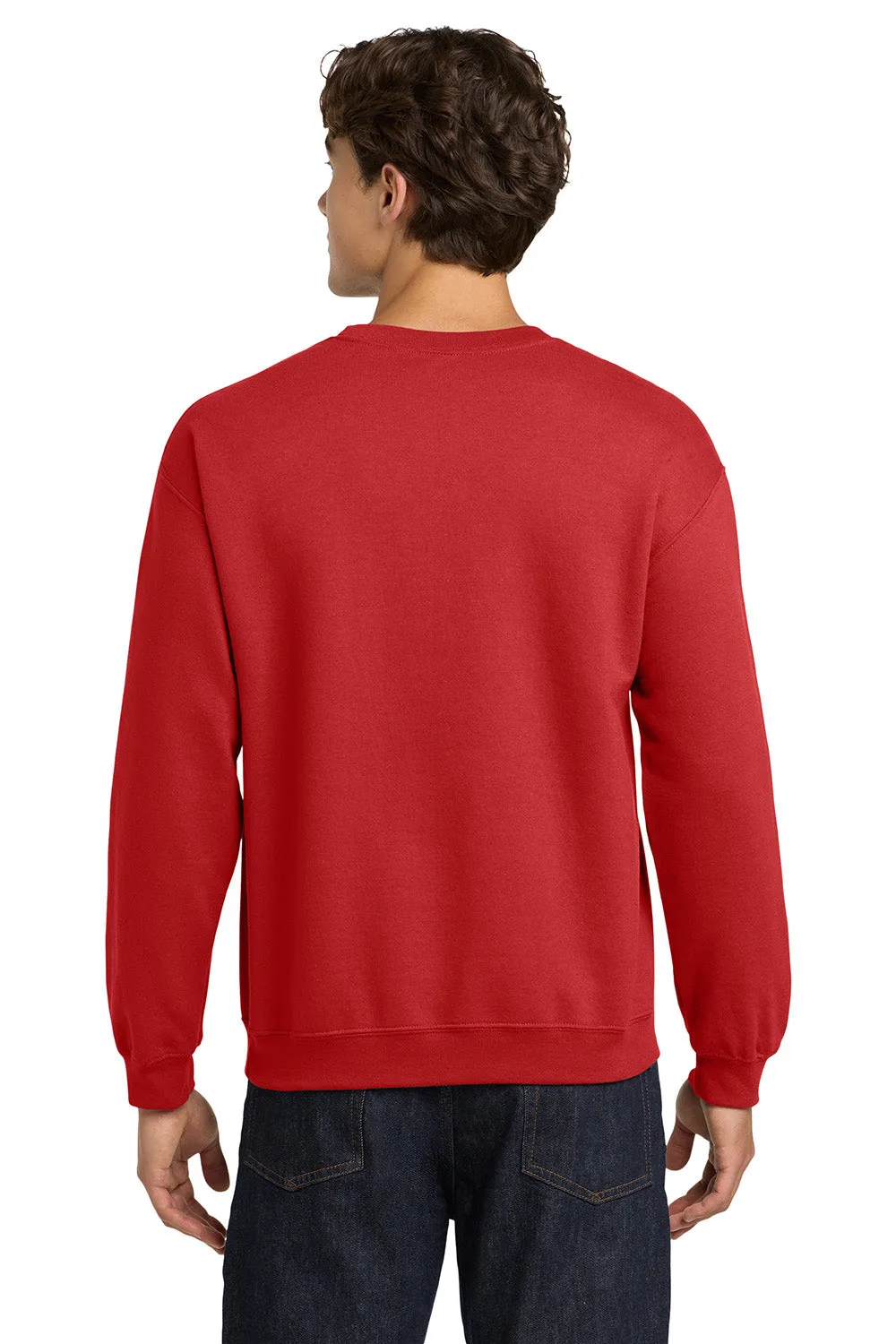Gildan Mens Pill Resistant Fleece Crewneck Sweatshirt - Red  Affordable Clothing Gildan