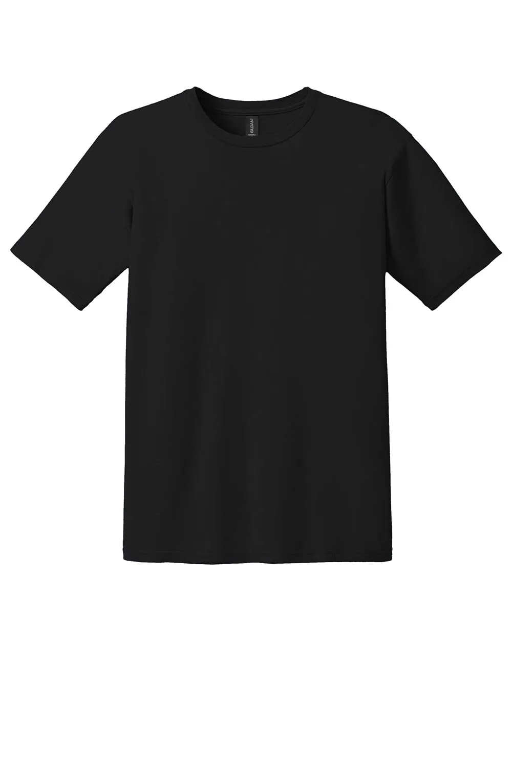 Gildan Mens Short Sleeve Crewneck T-Shirt - Black  Affordable Clothing Gildan