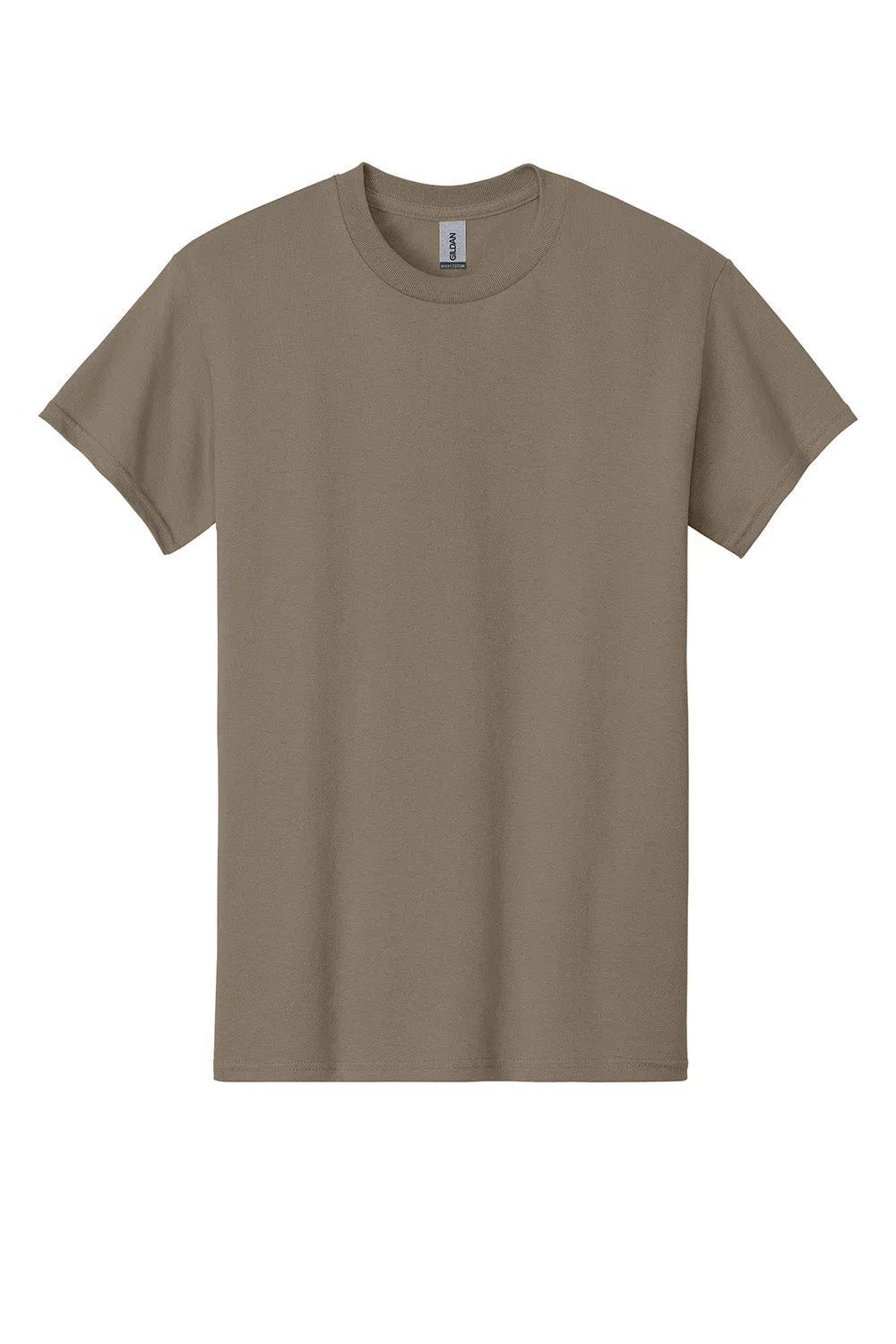 Gildan Mens Short Sleeve Crewneck T-Shirt - Brown Savana  Affordable Clothing Gildan