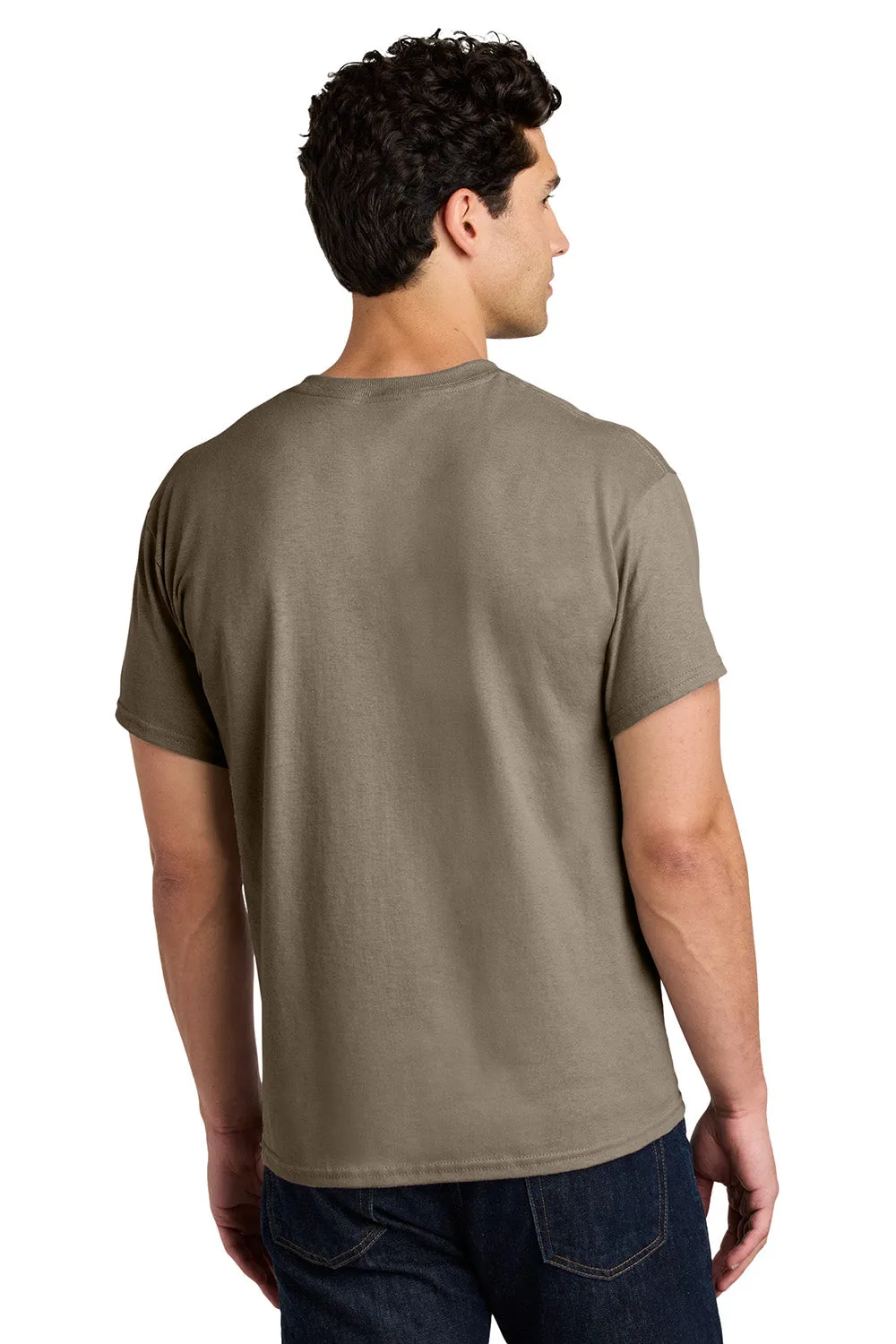 Gildan Mens Short Sleeve Crewneck T-Shirt - Brown Savana  Affordable Clothing Gildan