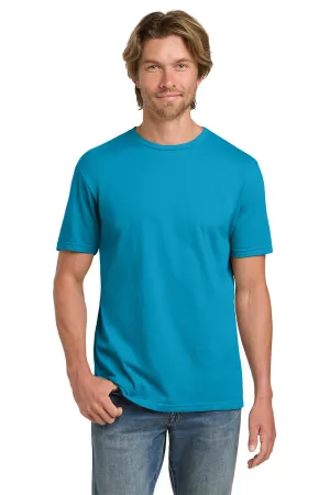 Gildan Mens Short Sleeve Crewneck T-Shirt - Caribbean Blue  Affordable Clothing Gildan