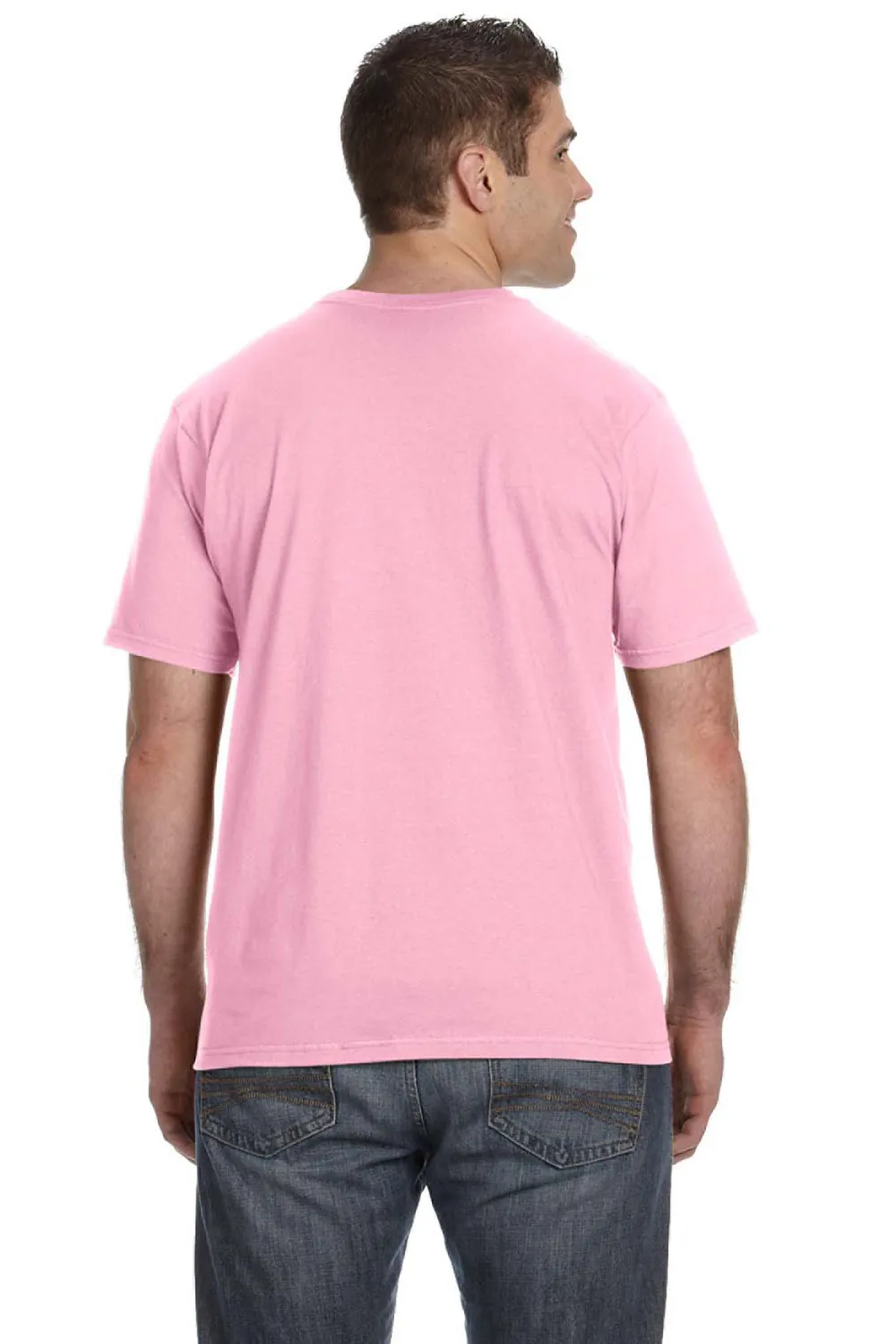 Gildan Mens Short Sleeve Crewneck T-Shirt - Charity Pink  Affordable Clothing Gildan
