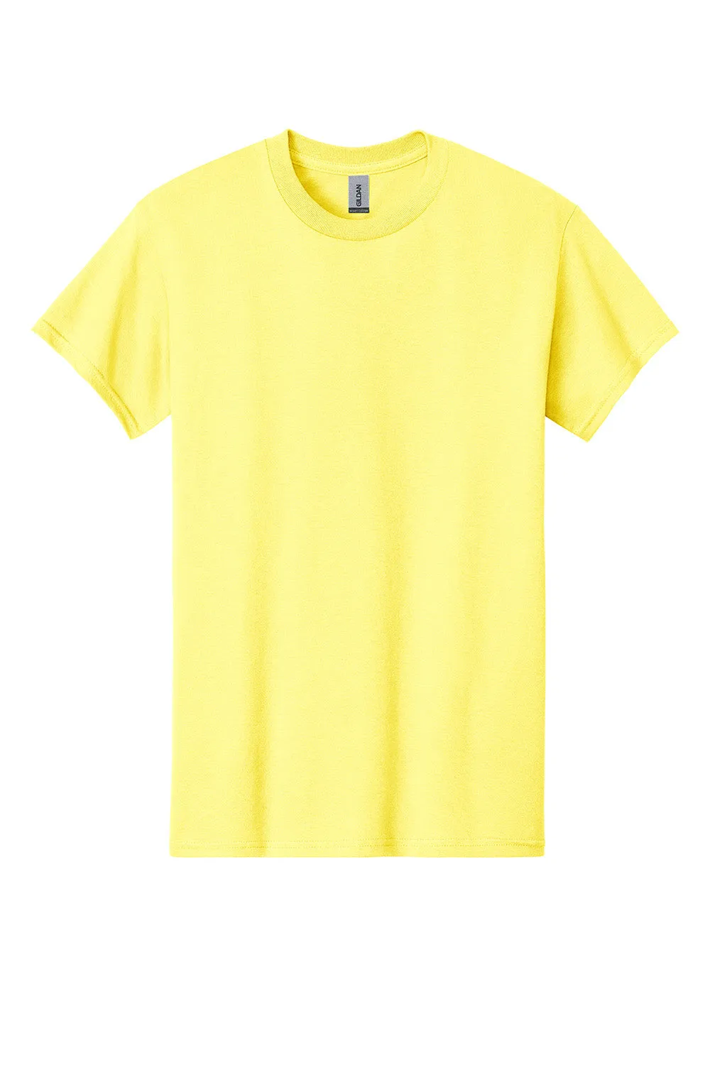 Gildan Mens Short Sleeve Crewneck T-Shirt - Cornsilk Yellow  Affordable Clothing Gildan