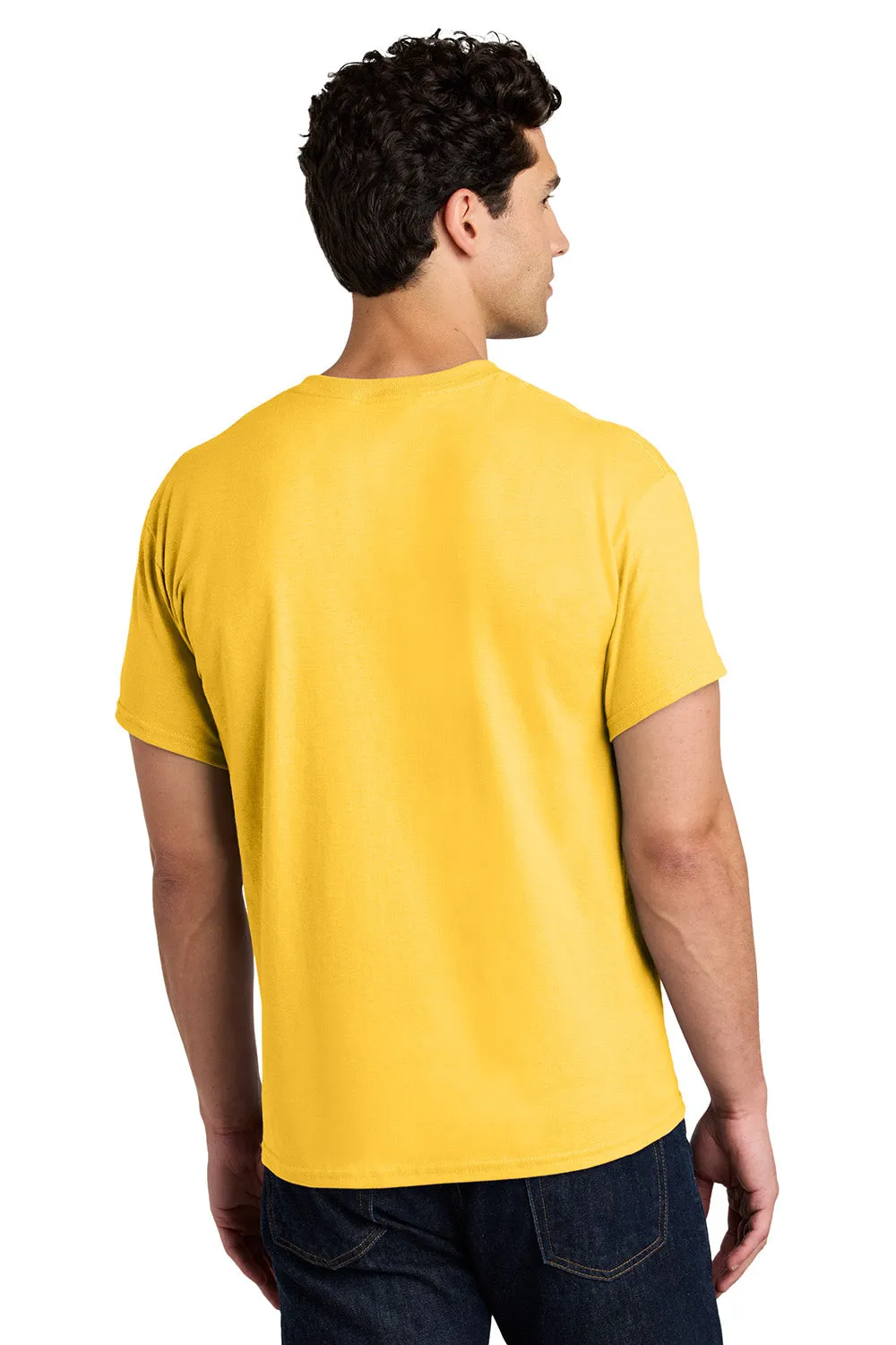 Gildan Mens Short Sleeve Crewneck T-Shirt - Daisy Yellow  Affordable Clothing Gildan