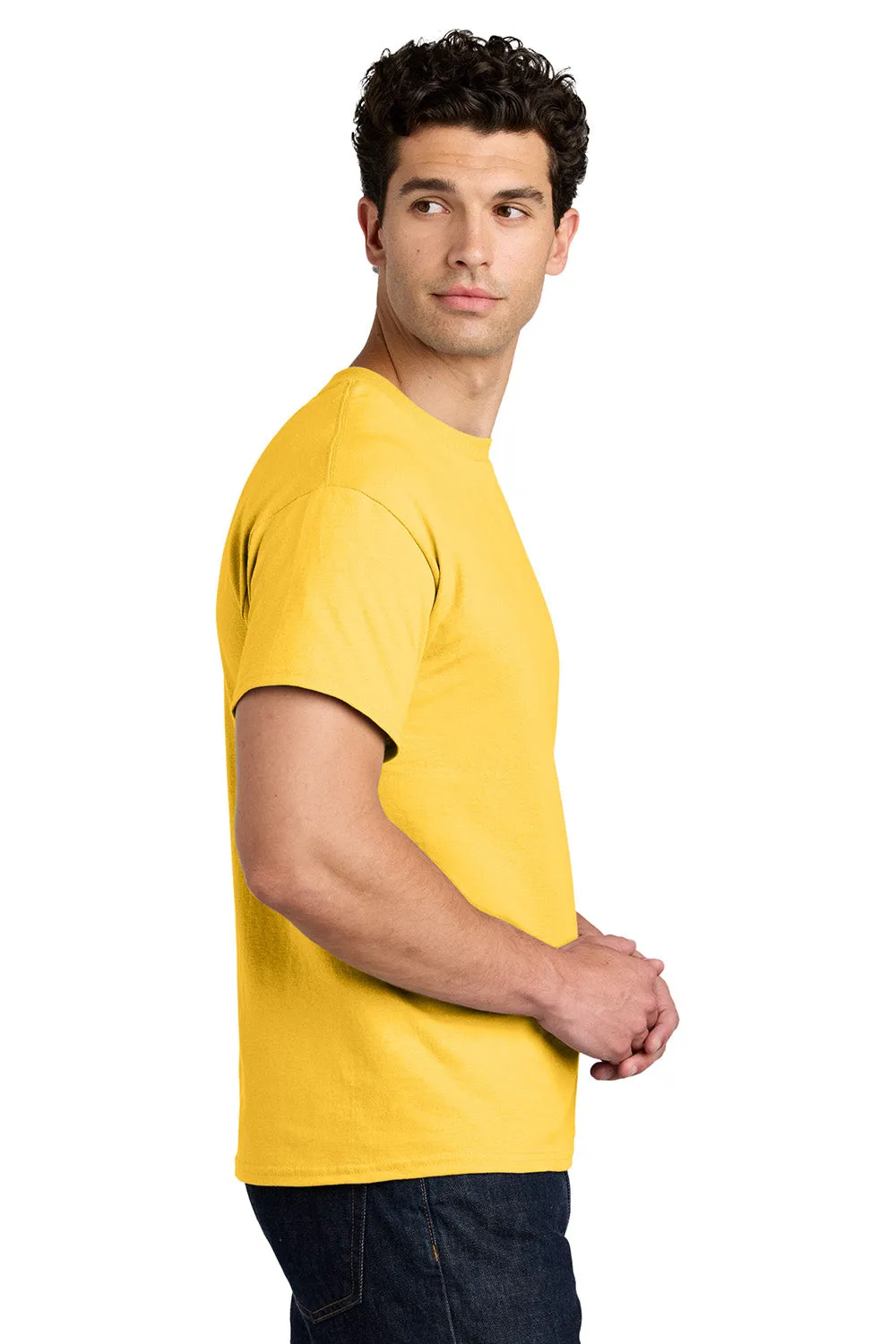 Gildan Mens Short Sleeve Crewneck T-Shirt - Daisy Yellow  Affordable Clothing Gildan
