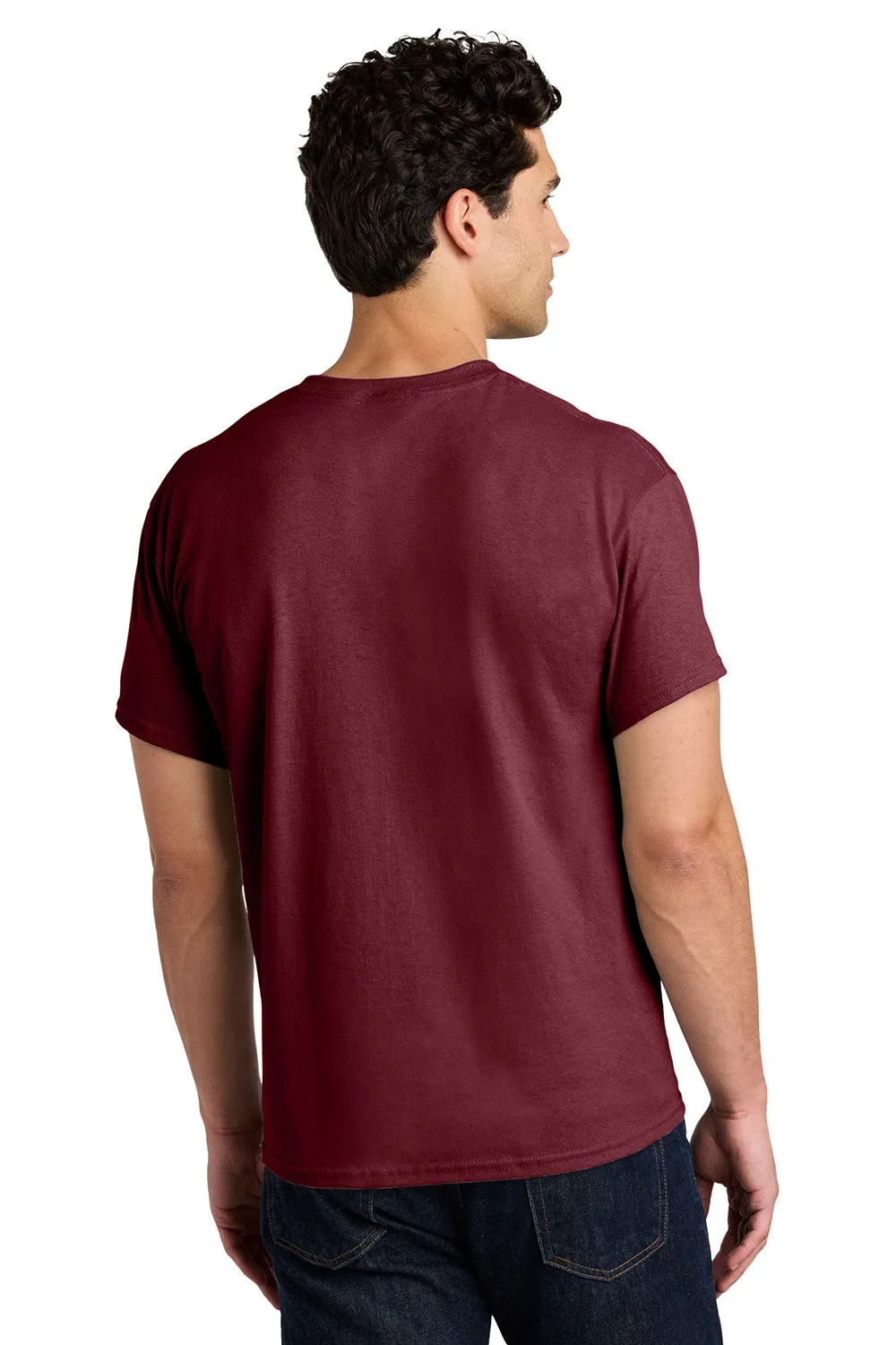 Gildan Mens Short Sleeve Crewneck T-Shirt - Garnet Red  Affordable Clothing Gildan
