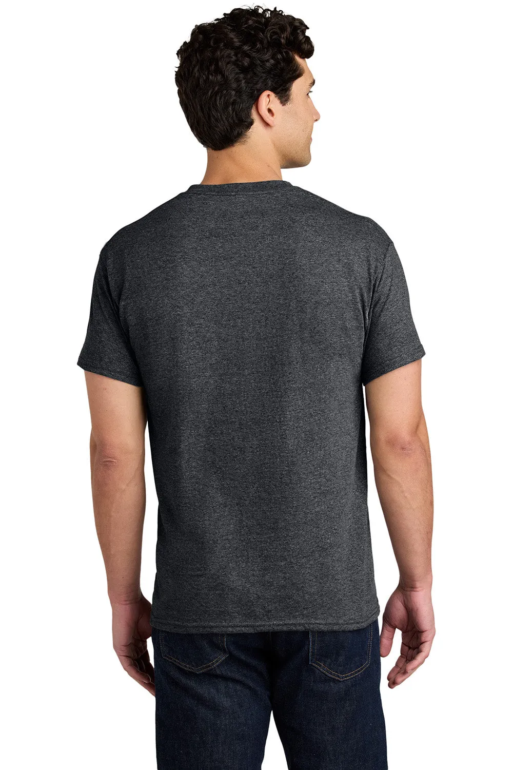 Gildan Mens Short Sleeve Crewneck T-Shirt - Heather Dark Grey  Affordable Clothing Gildan