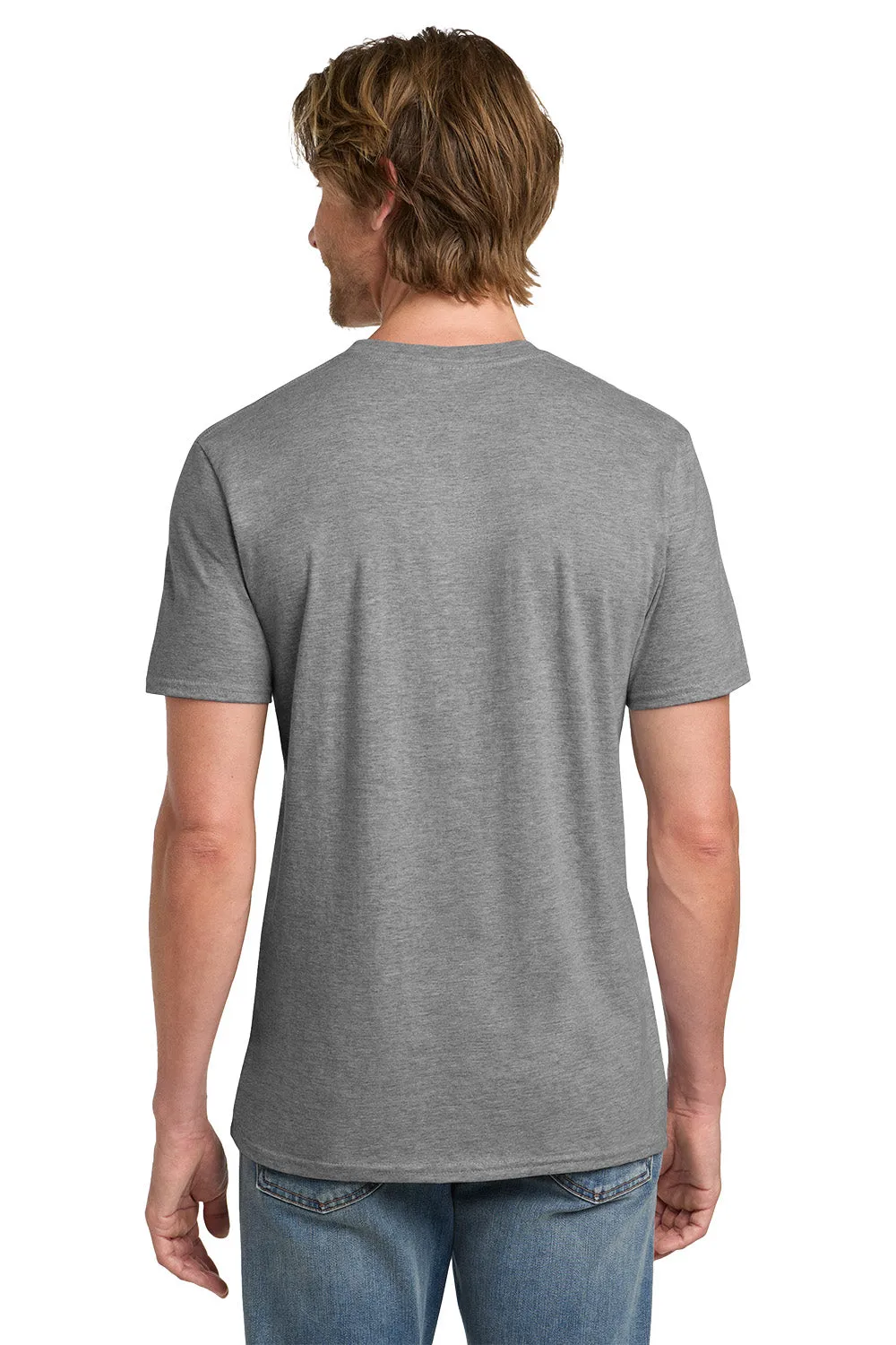 Gildan Mens Short Sleeve Crewneck T-Shirt - Heather Graphite Grey  Affordable Clothing Gildan