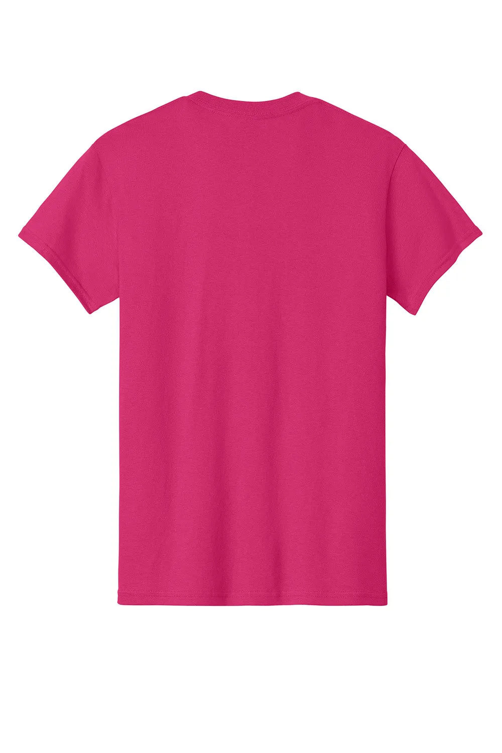 Gildan Mens Short Sleeve Crewneck T-Shirt - Heliconia Pink  Affordable Clothing Gildan