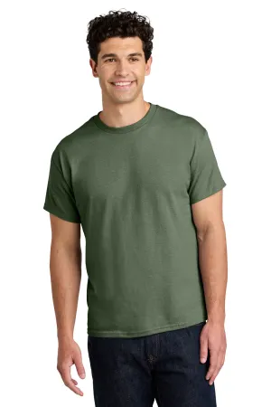 Gildan Mens Short Sleeve Crewneck T-Shirt - Military Green  Affordable Clothing Gildan