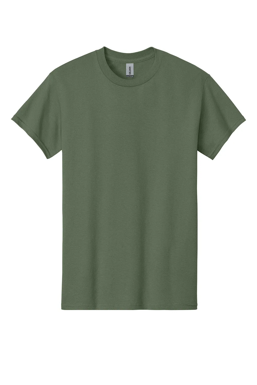 Gildan Mens Short Sleeve Crewneck T-Shirt - Military Green  Affordable Clothing Gildan
