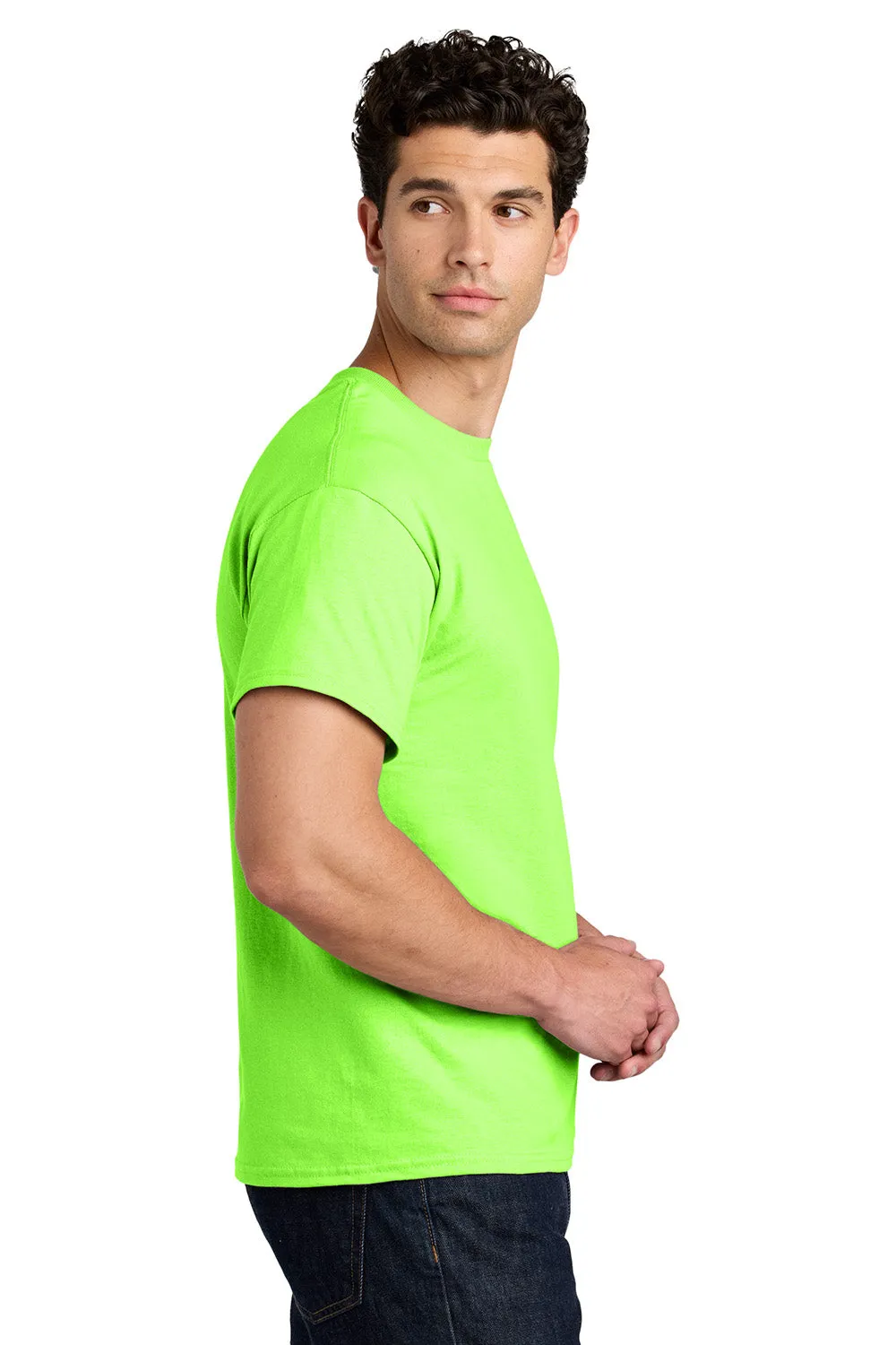 Gildan Mens Short Sleeve Crewneck T-Shirt - Neon Green  Affordable Clothing Gildan