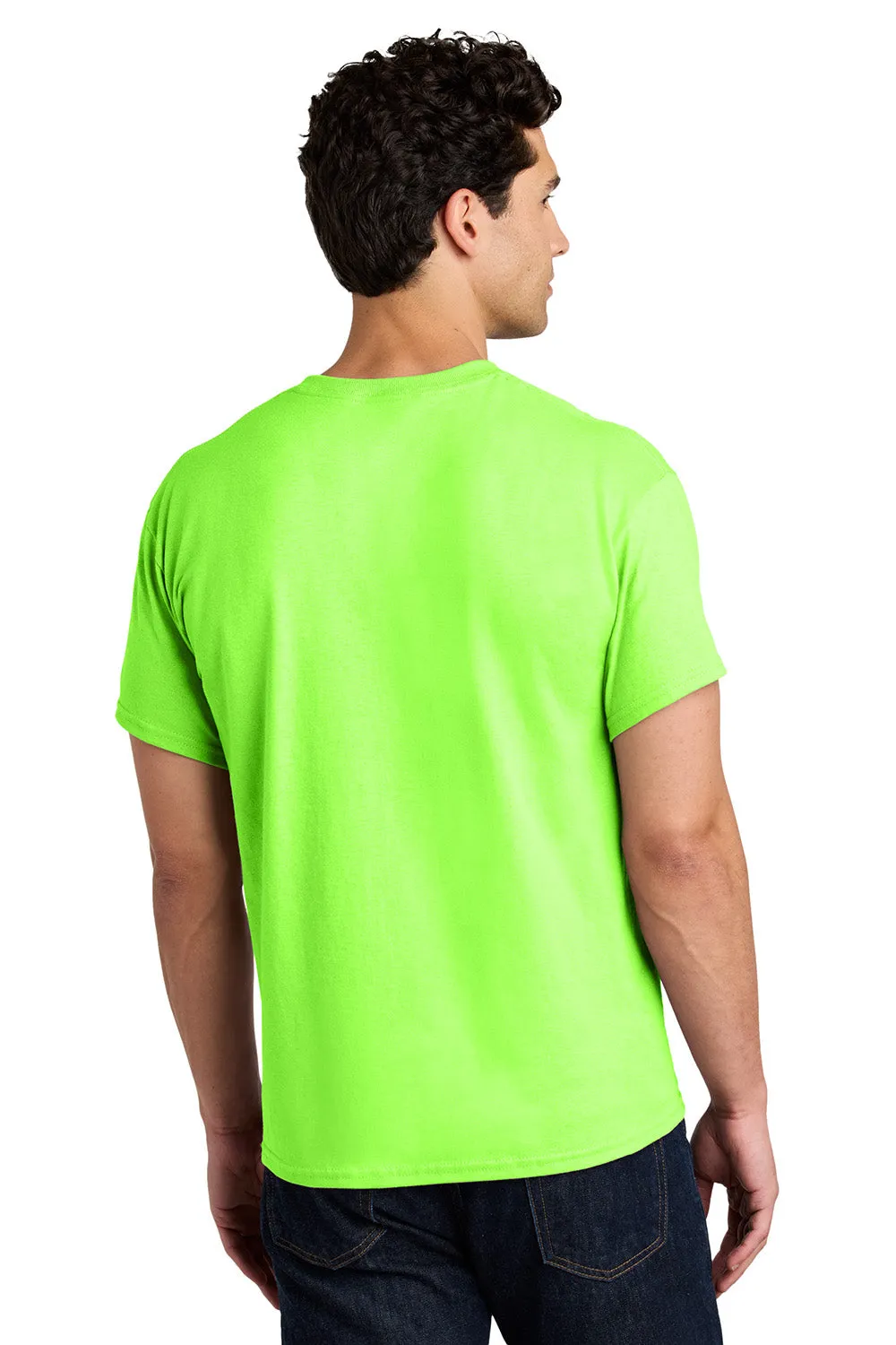 Gildan Mens Short Sleeve Crewneck T-Shirt - Neon Green  Affordable Clothing Gildan
