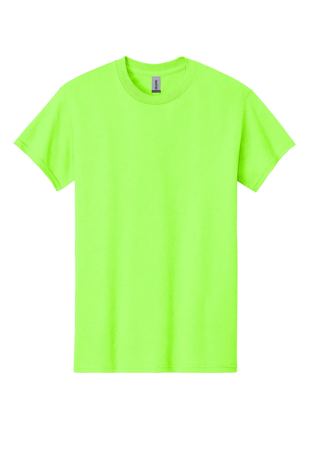Gildan Mens Short Sleeve Crewneck T-Shirt - Neon Green  Affordable Clothing Gildan