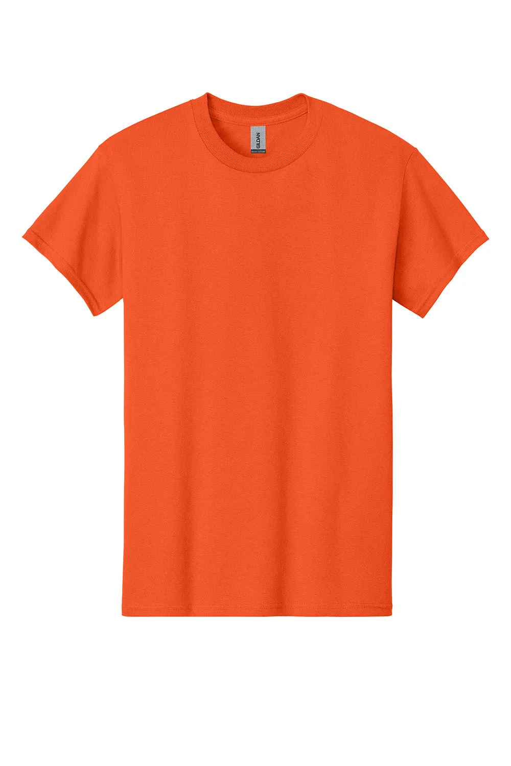 Gildan Mens Short Sleeve Crewneck T-Shirt - Orange  Affordable Clothing Gildan