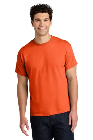 Gildan Mens Short Sleeve Crewneck T-Shirt - Orange  Affordable Clothing Gildan