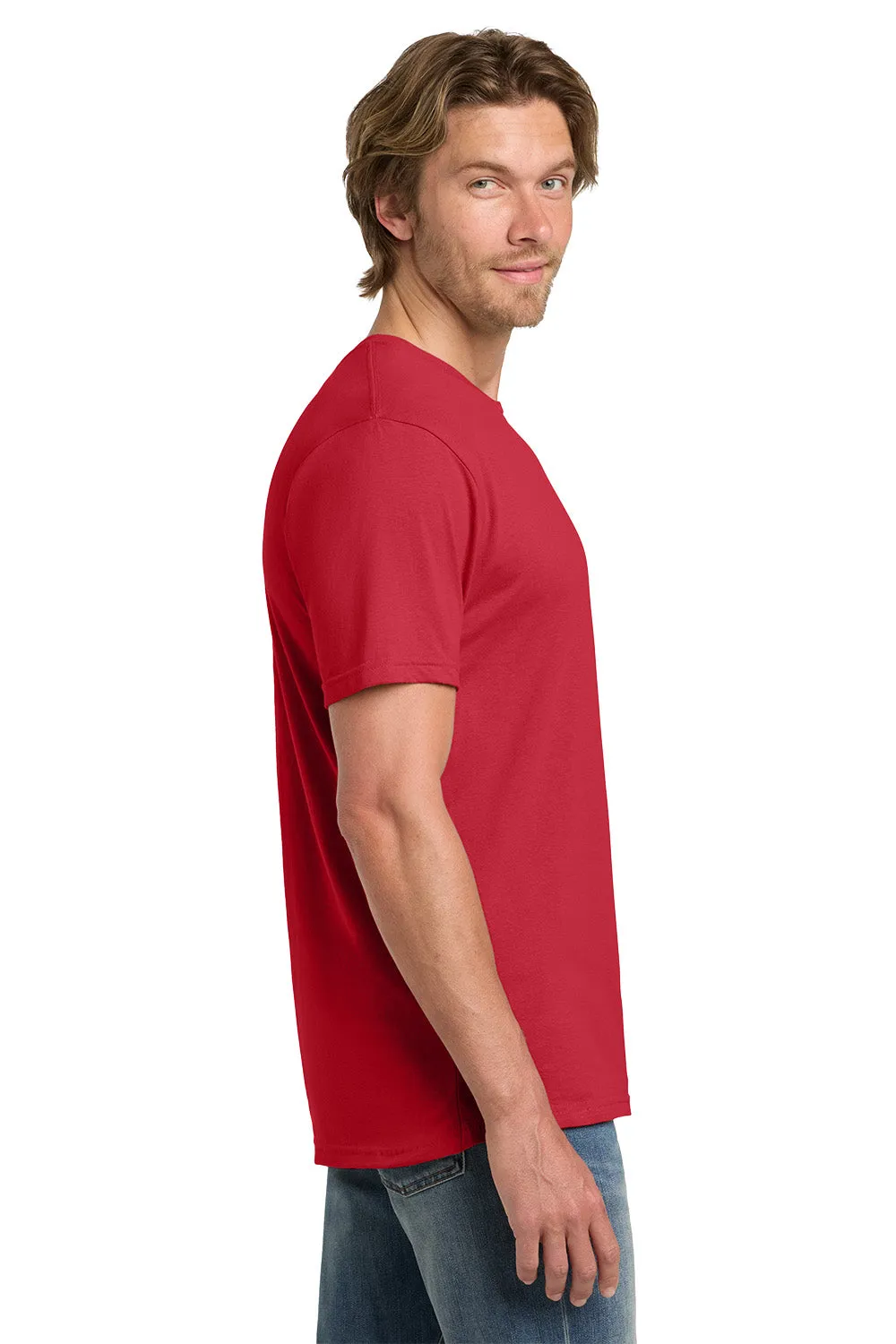 Gildan Mens Short Sleeve Crewneck T-Shirt - Red  Affordable Clothing Gildan