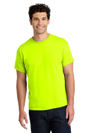 Gildan Mens Short Sleeve Crewneck T-Shirt - Safety Green  Affordable Clothing Gildan