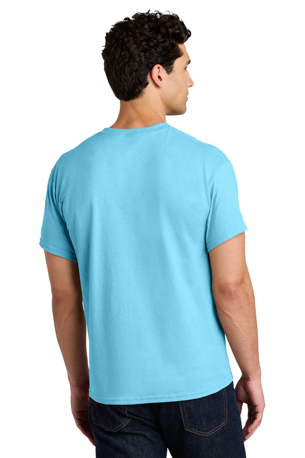 Gildan Mens Short Sleeve Crewneck T-Shirt - Sky Blue  Affordable Clothing Gildan