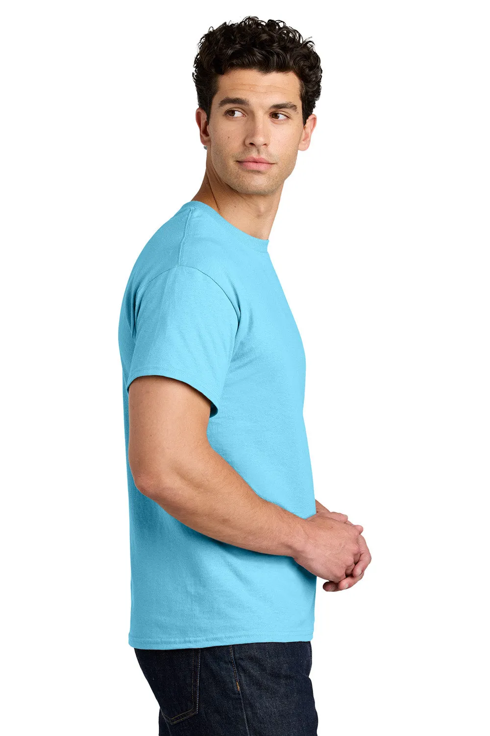 Gildan Mens Short Sleeve Crewneck T-Shirt - Sky Blue  Affordable Clothing Gildan