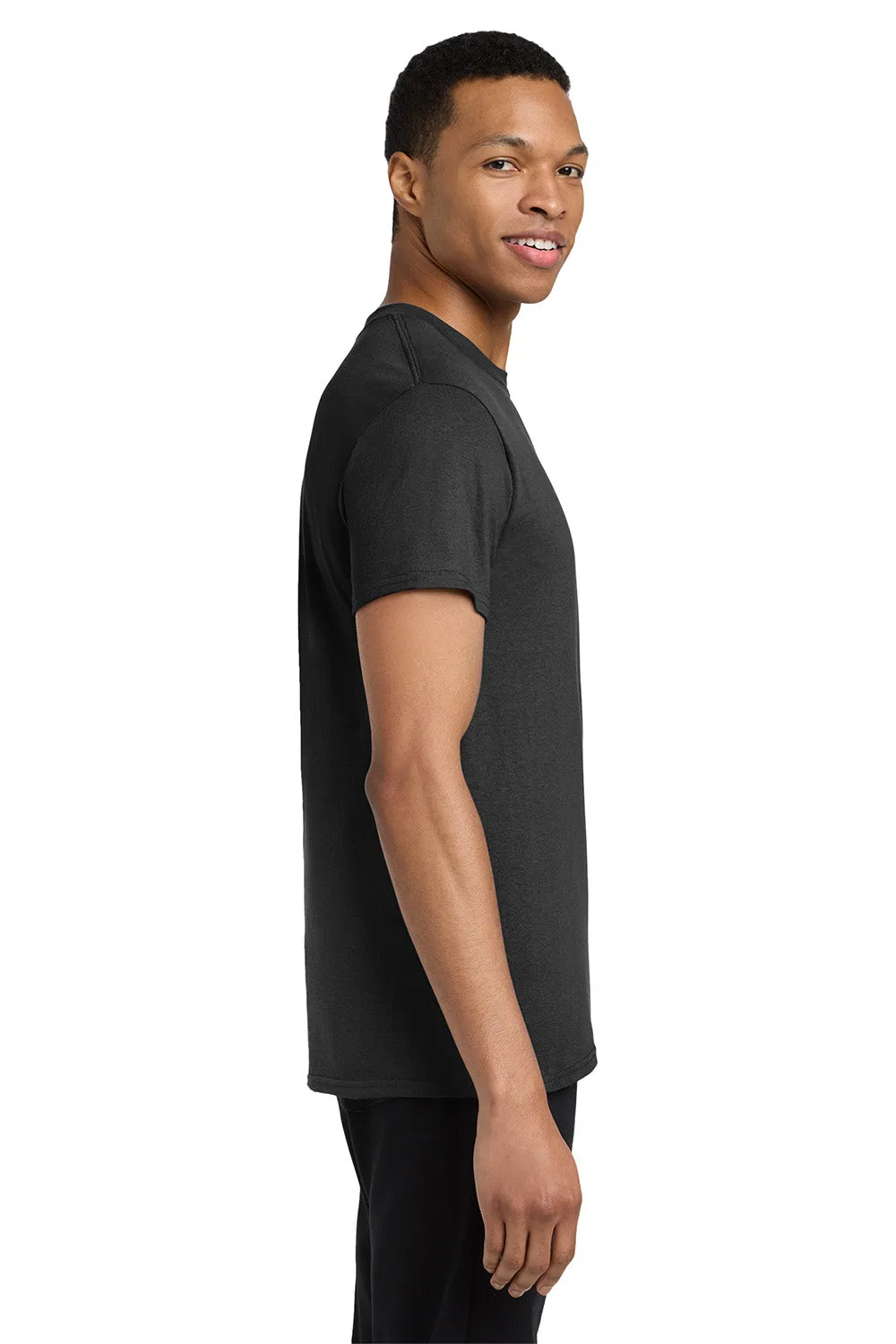 Gildan Mens Short Sleeve Crewneck T-Shirt w/ Pocket - Black  Affordable Clothing Gildan