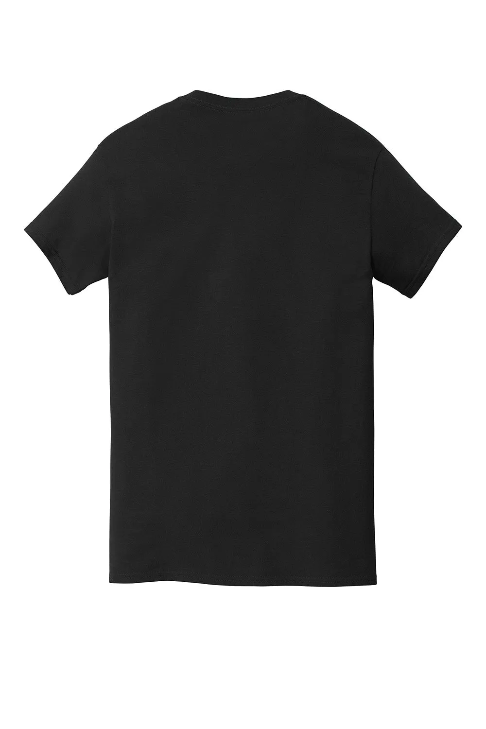 Gildan Mens Short Sleeve Crewneck T-Shirt w/ Pocket - Black  Affordable Clothing Gildan