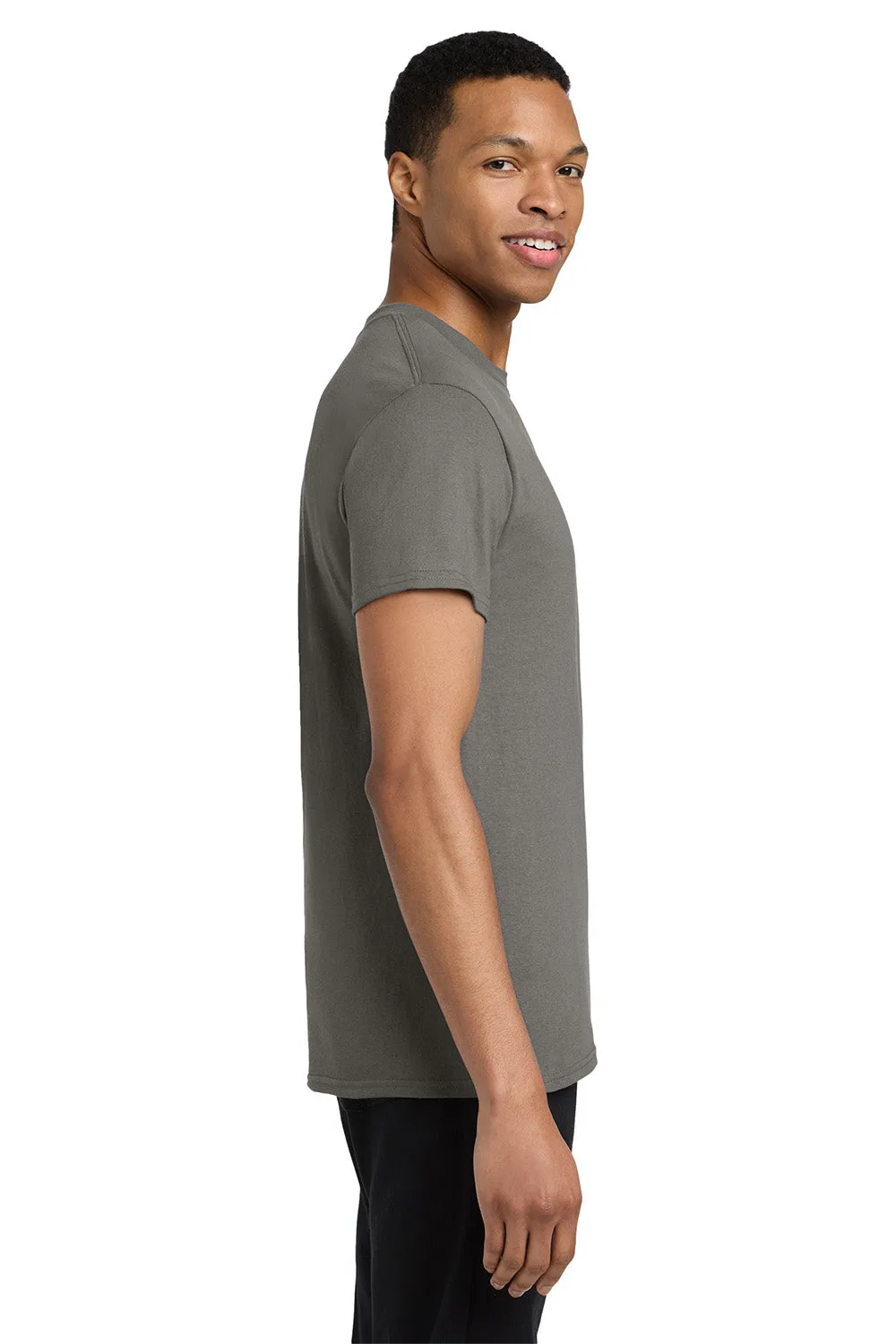 Gildan Mens Short Sleeve Crewneck T-Shirt w/ Pocket - Charcoal Grey  Affordable Clothing Gildan