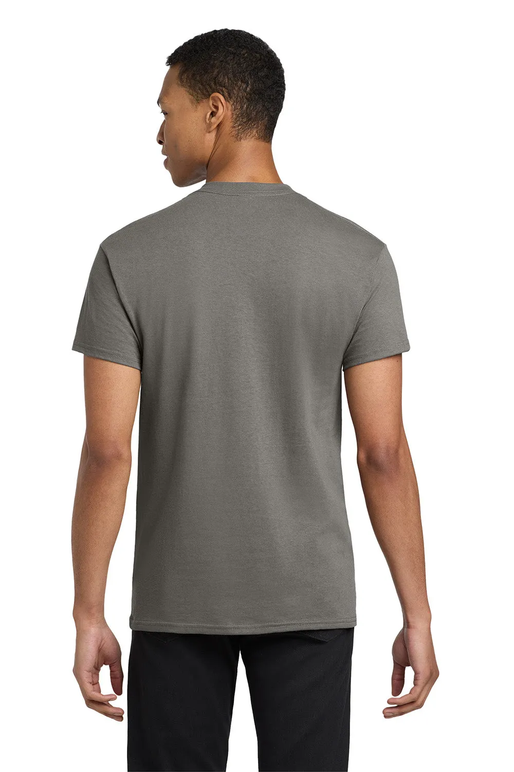 Gildan Mens Short Sleeve Crewneck T-Shirt w/ Pocket - Charcoal Grey  Affordable Clothing Gildan