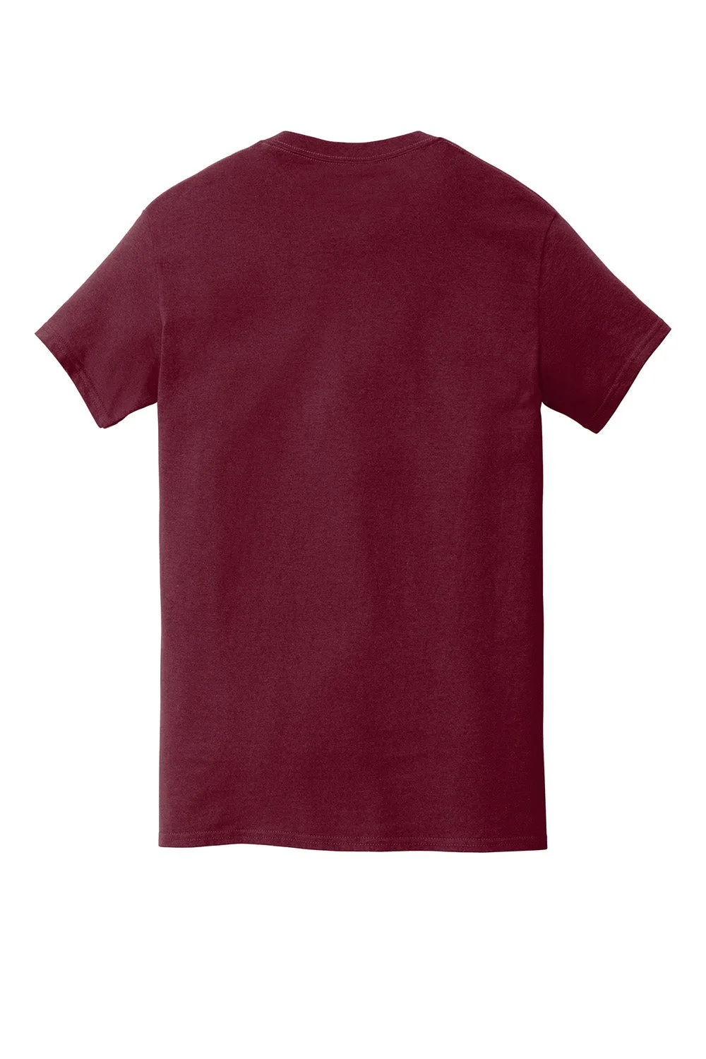 Gildan Mens Short Sleeve Crewneck T-Shirt w/ Pocket - Maroon  Affordable Clothing Gildan