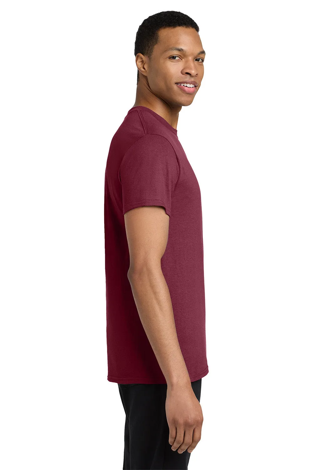 Gildan Mens Short Sleeve Crewneck T-Shirt w/ Pocket - Maroon  Affordable Clothing Gildan