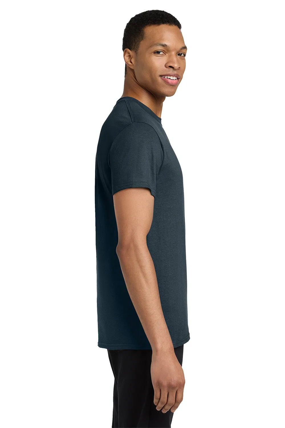 Gildan Mens Short Sleeve Crewneck T-Shirt w/ Pocket - Navy Blue  Affordable Clothing Gildan