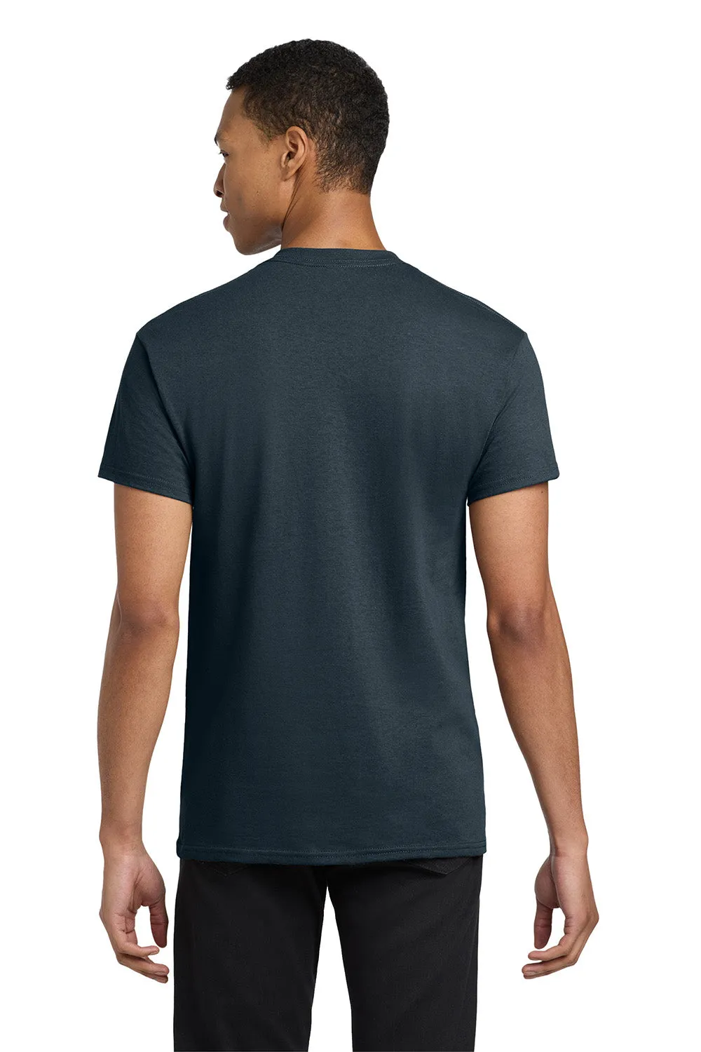 Gildan Mens Short Sleeve Crewneck T-Shirt w/ Pocket - Navy Blue  Affordable Clothing Gildan
