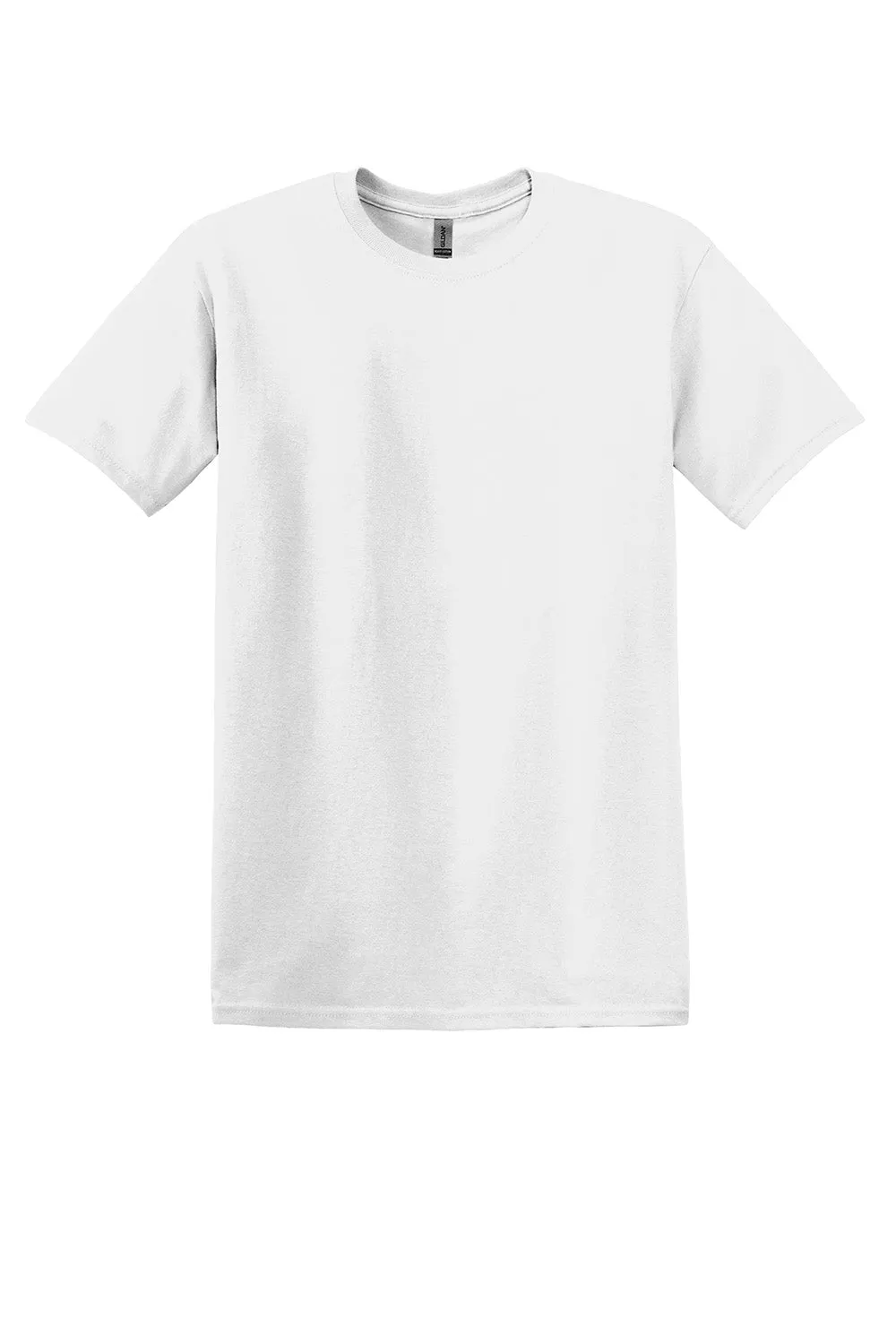 Gildan Mens Short Sleeve Crewneck T-Shirt - White  Affordable Clothing Gildan
