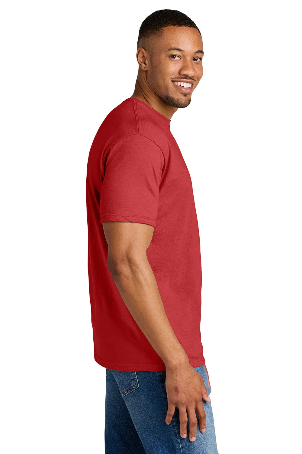 Gildan Mens Softstyle CVC Short Sleeve Crewneck T-Shirt - Red Mist  Affordable Clothing Gildan