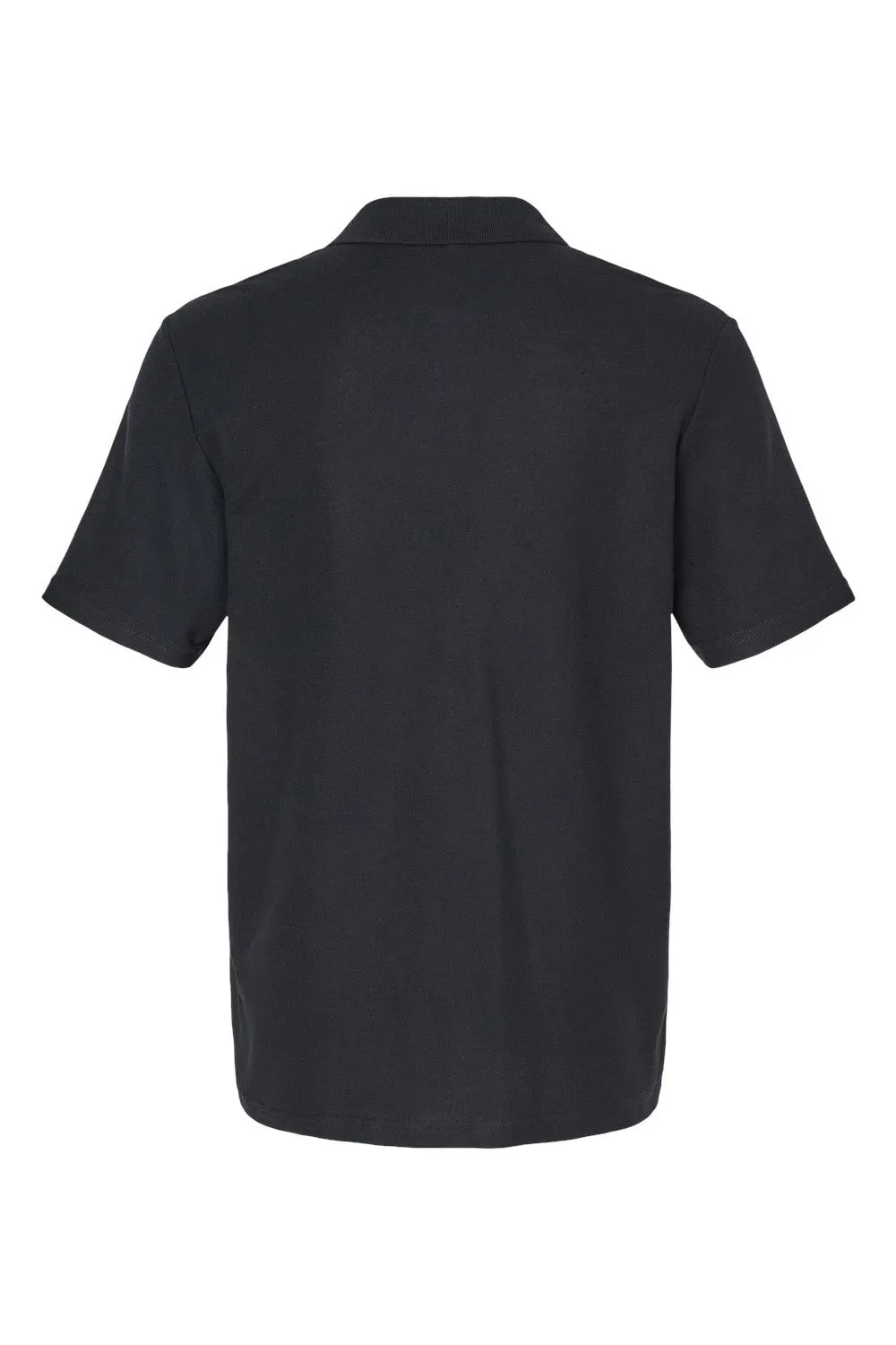 Gildan Mens SoftStyle Double Pique Short Sleeve Polo Shirt - Black  Affordable Clothing Gildan