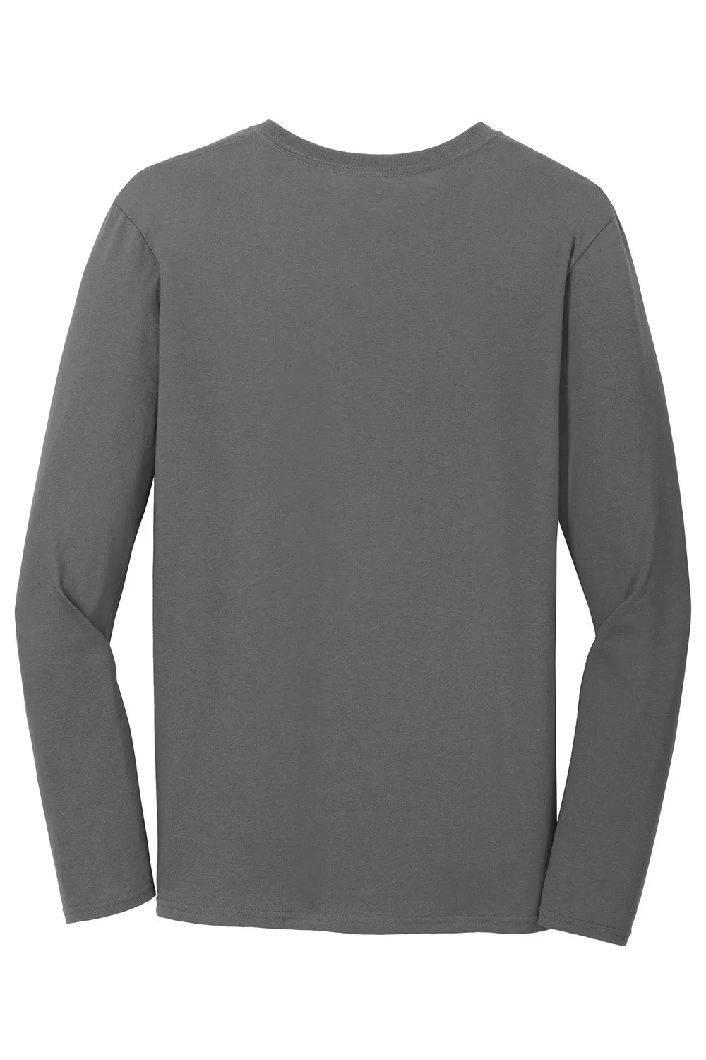 Gildan Mens Softstyle Long Sleeve Crewneck T-Shirt - Charcoal Grey  Affordable Clothing Gildan