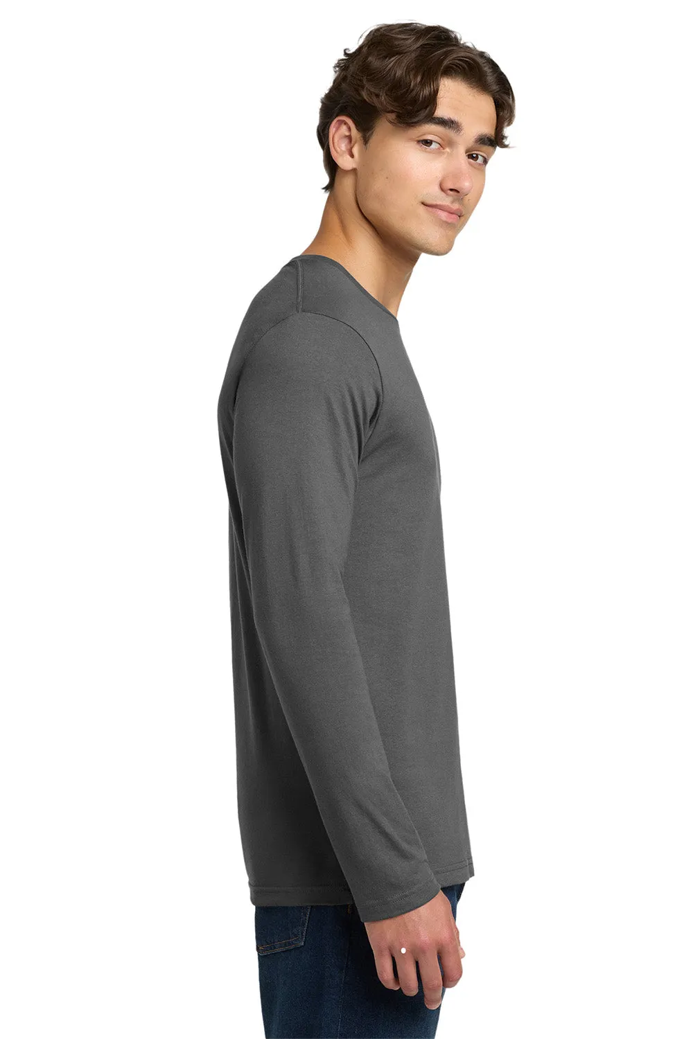 Gildan Mens Softstyle Long Sleeve Crewneck T-Shirt - Charcoal Grey  Affordable Clothing Gildan