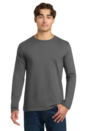Gildan Mens Softstyle Long Sleeve Crewneck T-Shirt - Charcoal Grey  Affordable Clothing Gildan