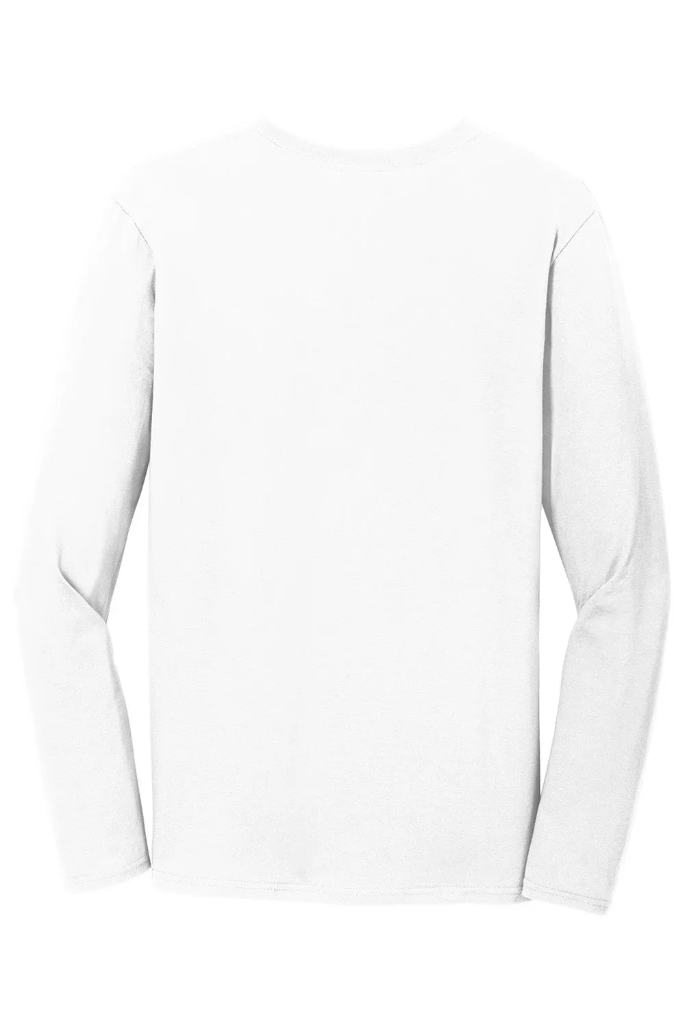 Gildan Mens Softstyle Long Sleeve Crewneck T-Shirt - White  Affordable Clothing Gildan