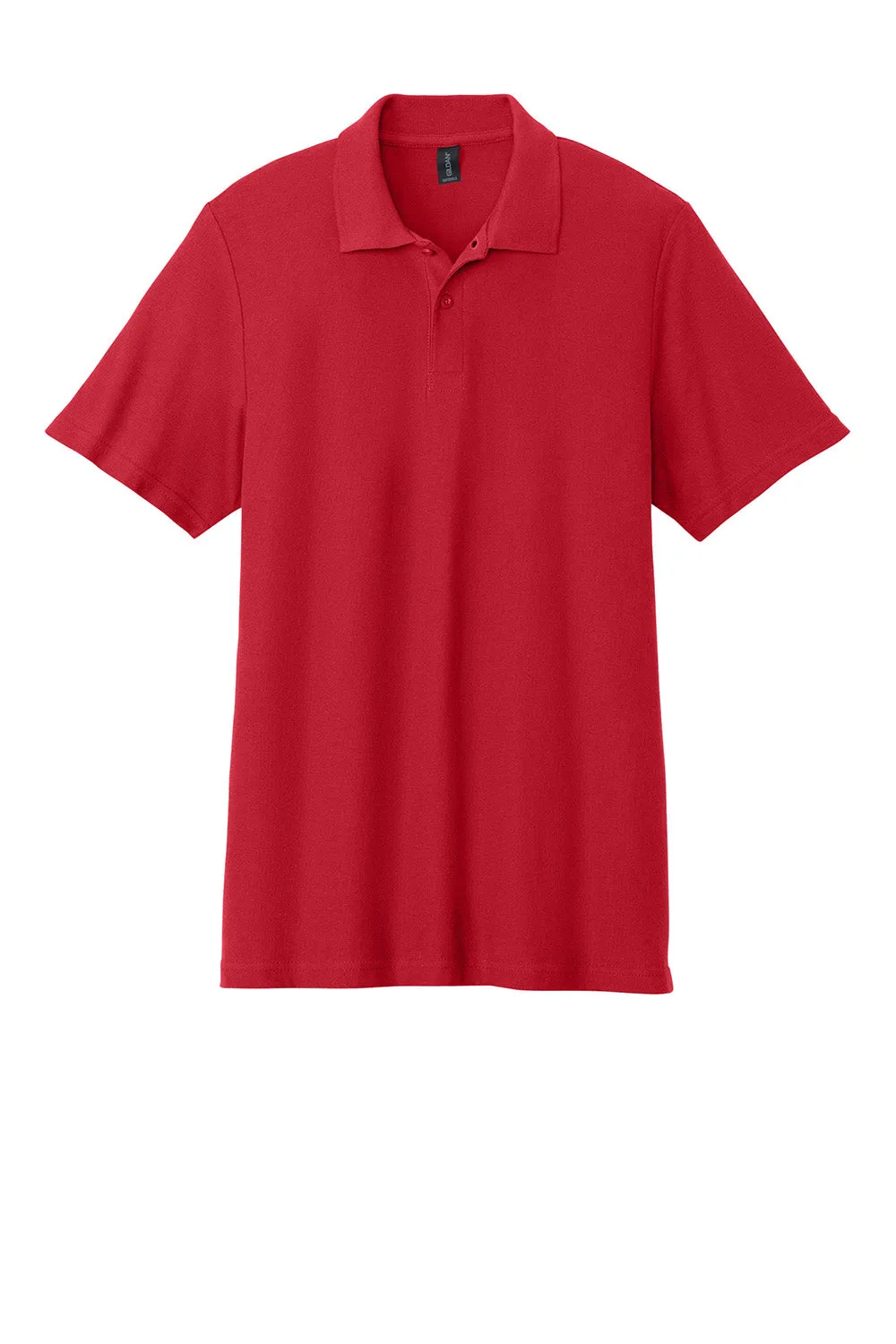 Gildan Mens Softstyle Pique Short Sleeve Polo Shirt - Red  Affordable Clothing Gildan